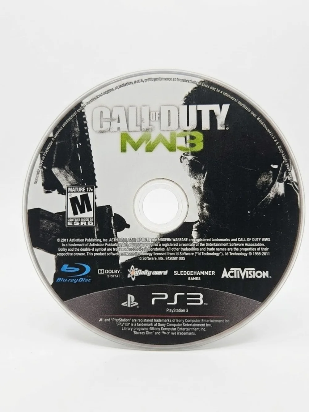Call of Duty Modern Warfare 3 MW3 PS3 Game Disc